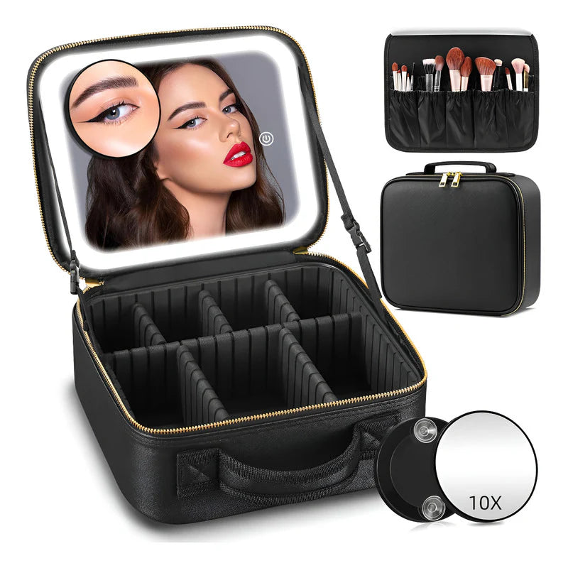 ✨ GlowCase – Cosmetiquero con Luz LED ✨