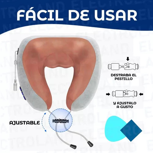 Masajeador Almohada Cervical Recargable