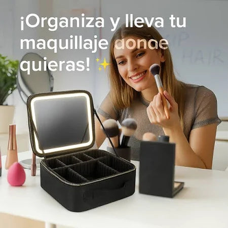 ✨ GlowCase – Cosmetiquero con Luz LED ✨